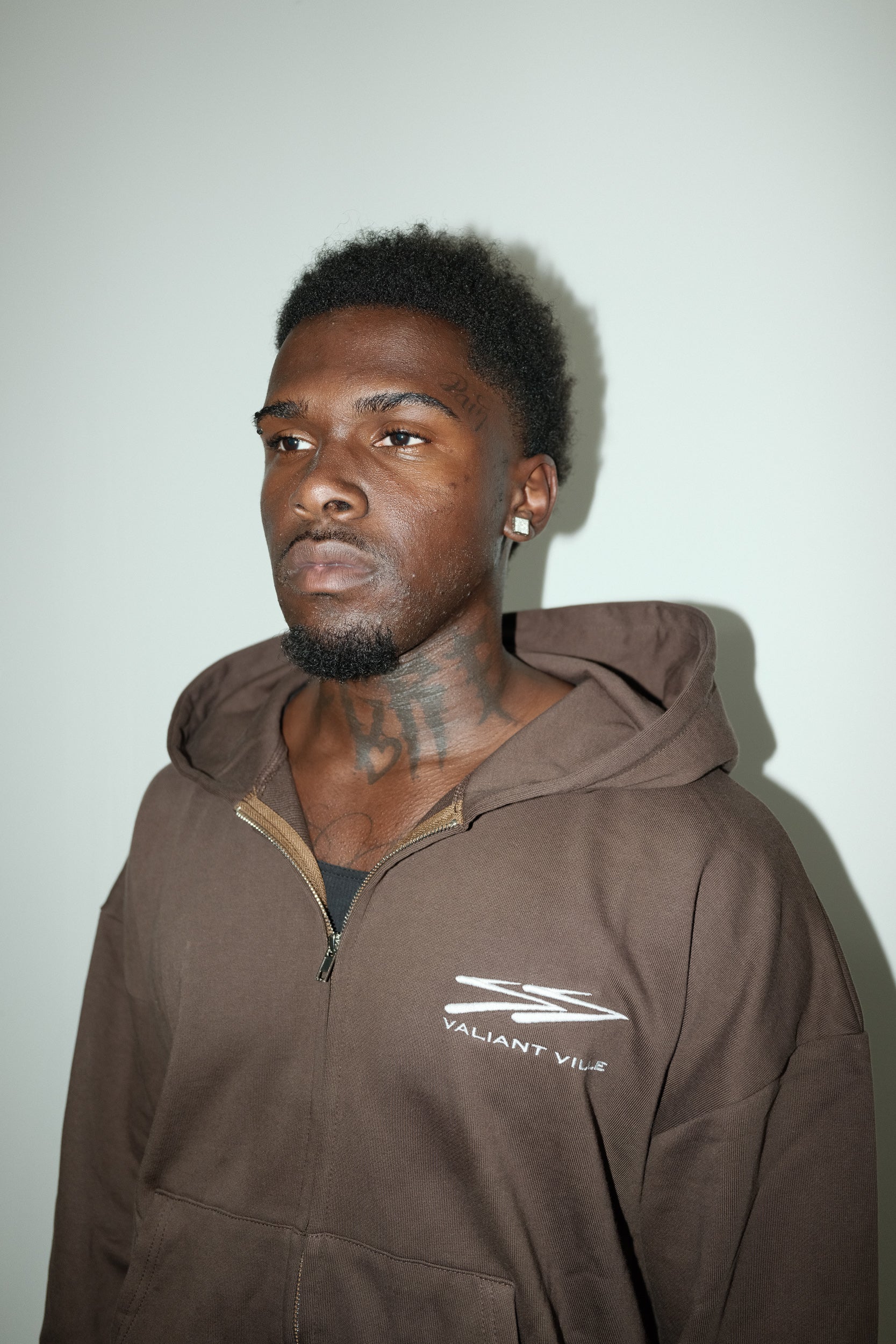 VALIANT BROWN ZIP UP